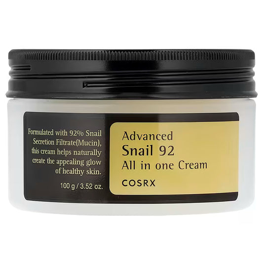 COSRX Advanced Snail 92 Cream texture application skin glow