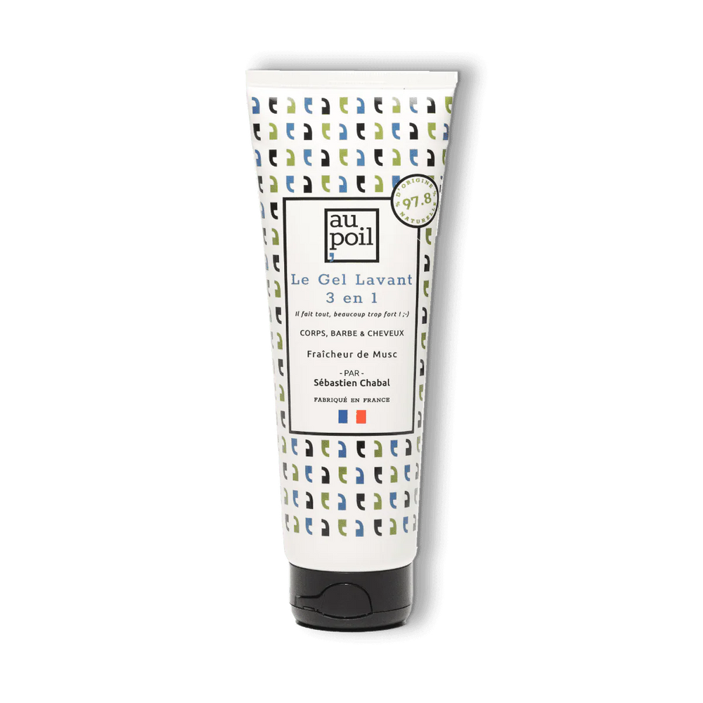 Au Poil — Gel Lavant 3en1 Corps Cheveux Barbe 250ml