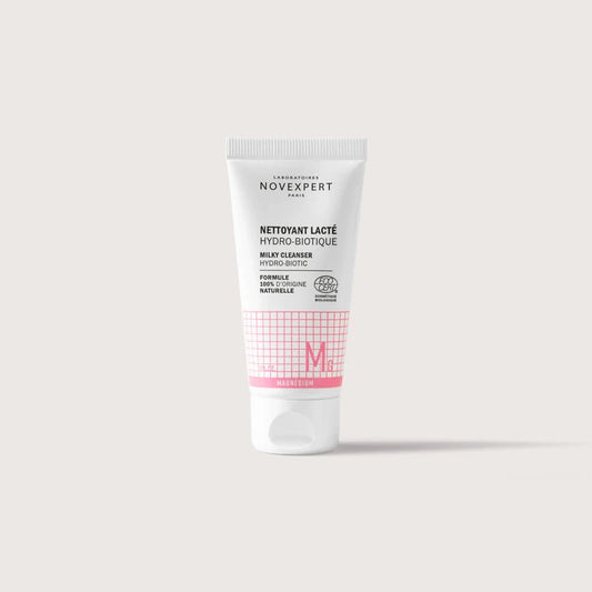 Novexpert Nettoyant Lacté Hydro-Biotique Magnésium packshot certifié Ecocert vegan