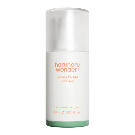 Haruharu Wonder Centella 4% TXA Gel Serum 30ml flacon blanc pump Paradermia
