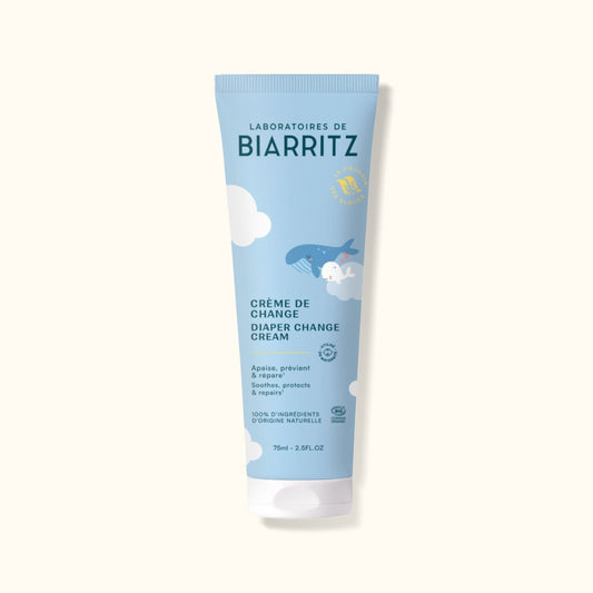 Laboratoires de Biarritz Crème de Change Bébé 75ml certifiée bio COSMOS ORGANIC vegan