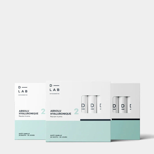 D-Lab Shots Absolu Hyaluronique complément anti-âge hydratation Paradermia