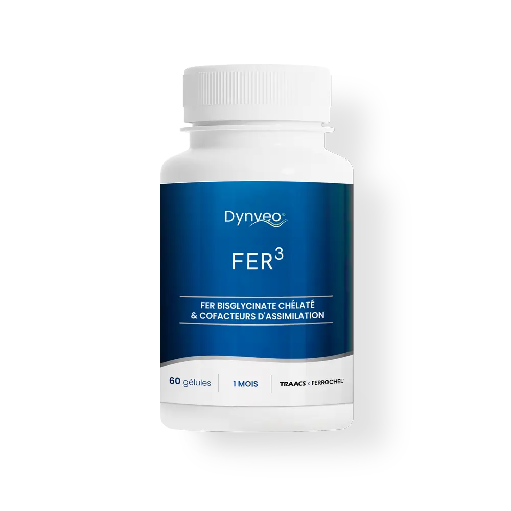 Dynveo — Complexe Fer & Vitamine C : Fer³ 60 gélules