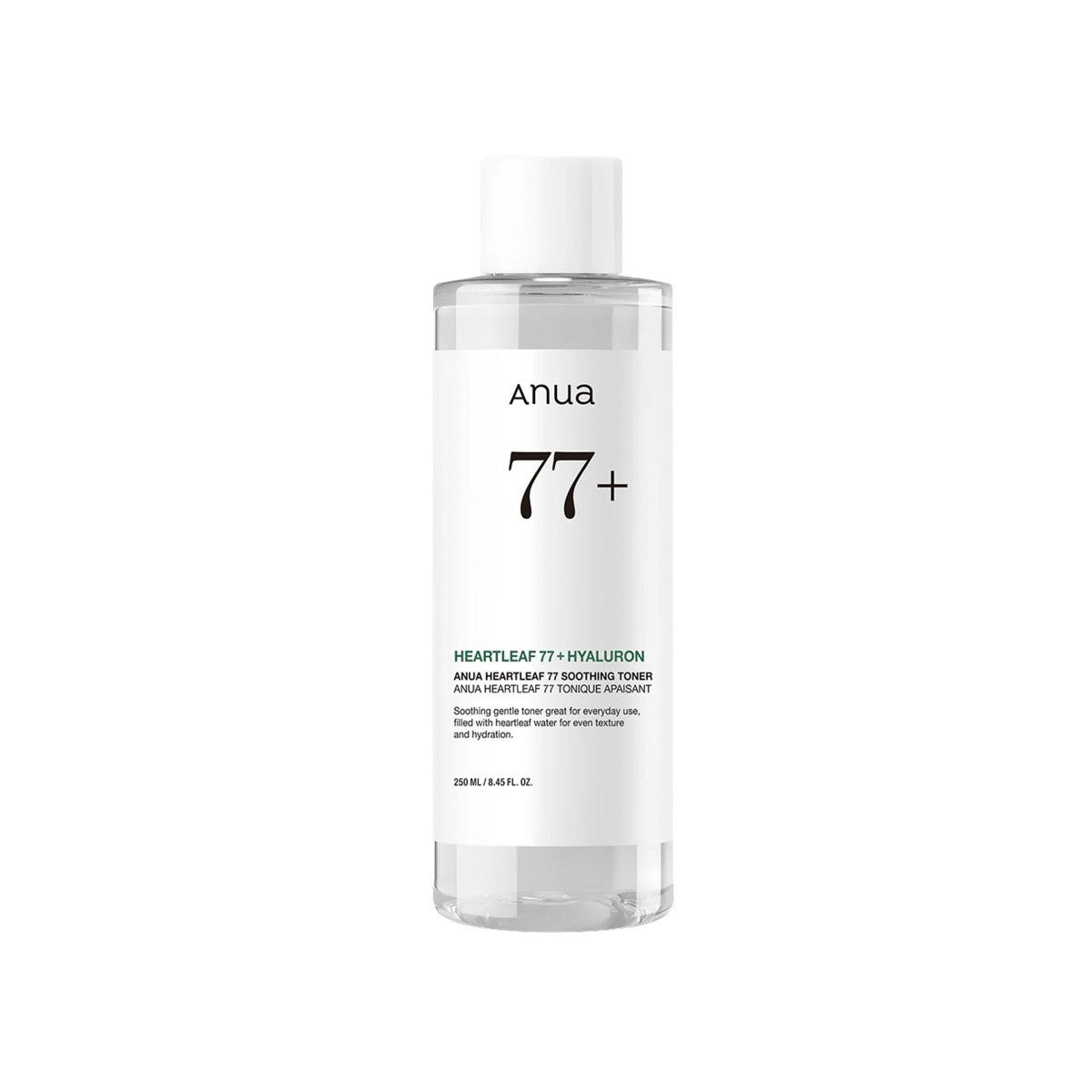 ANUA Heartleaf 77% Soothing Toner 250ml flacon blanc Paradermia