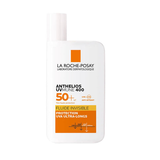 La Roche-Posay Anthelios UVMune 400 Fluide Invisible SPF50+ 50ml protection UVA ultra-longs ParaDermia