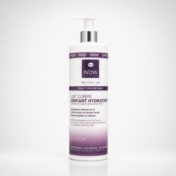 IN'OYA — Lait Corps Unifiant Hydratant MEL'OYA Lite 500 ml