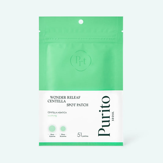 Purito Seoul Wonder Releaf Centella Spot Patch 51 patchs — sachet et feuille · ParaDermia