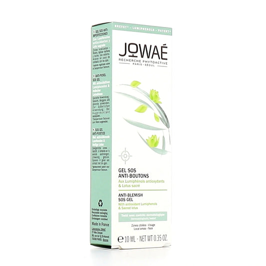 Jowaé Gel SOS Anti-Boutons 10ml tube vert Bakuchiol Lumiphénols Paradermia